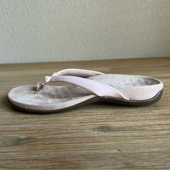 Vionic Pink and Cream Sandals with Textured Sole and Decorative Strap - Picture 3 of 13